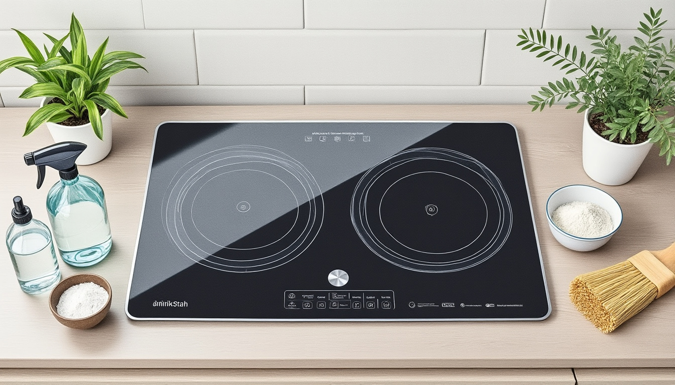 découvrez notre produit naturel efficace pour nettoyer votre plaque à induction sans laisser de traces, garantissant une surface propre et brillante en toute sécurité.